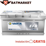 Batería Varta Dynamic EFB N105 105Ah 950A (605 500 095)